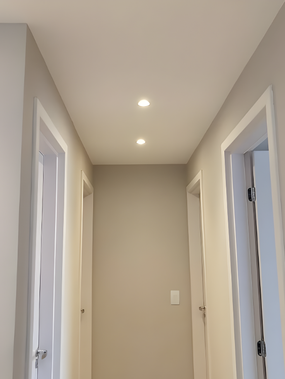 Forro de drywall liso com acabamento profissional em Curitiba