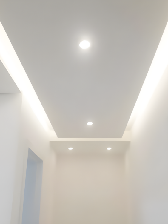 Forro liso em gesso com acabamento fino em Curitiba