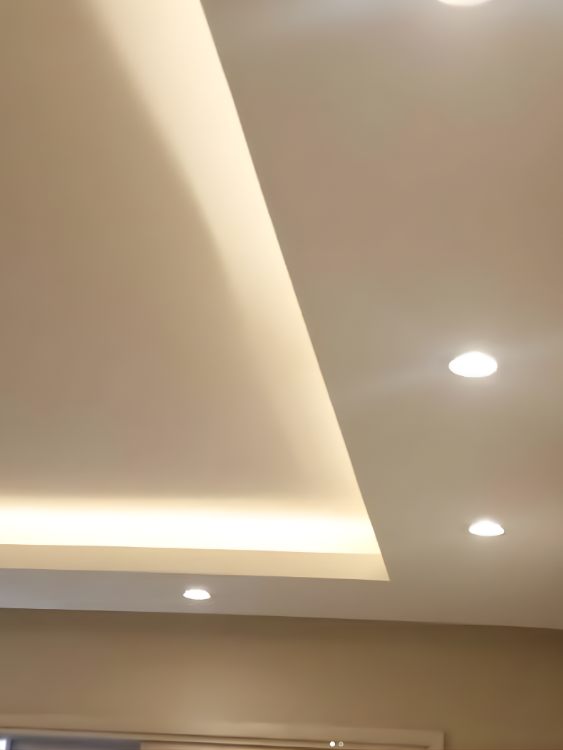 Projeto de rebaixo lateral em gesso para apartamento em Curitiba